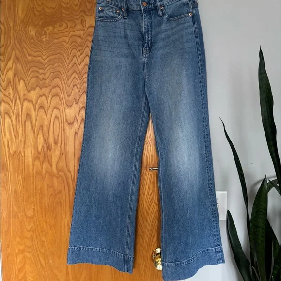 J. Crew Light Blue High-Rise Wide-Leg Jeans - Picture 4 of 9